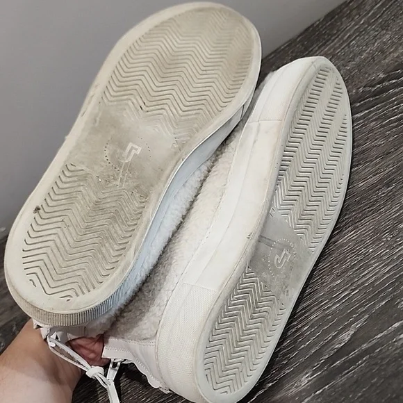 Joshua Sanders What Ever Fuzzy Zipper Back Sneaker Booties - Picture 7 of 8